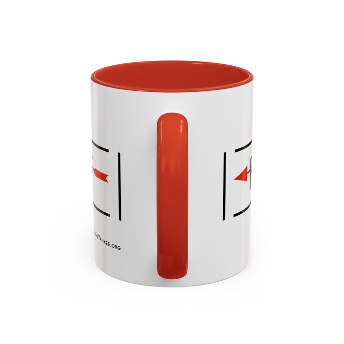 Arrow Flying Yankee Logo - Accent Coffee Mug (11, 15oz)