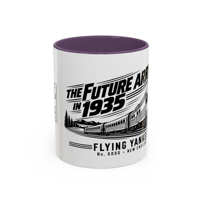 The Future Arrived in 1935 | Flying Yankee No. 6000 | Accent Coffee Mug (11, 15oz)
