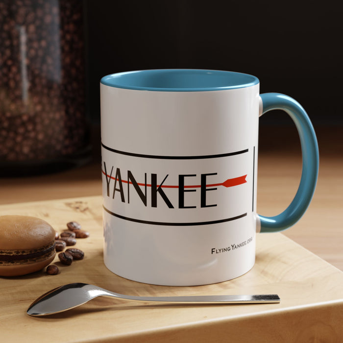 Arrow Flying Yankee Logo - Accent Coffee Mug (11, 15oz)