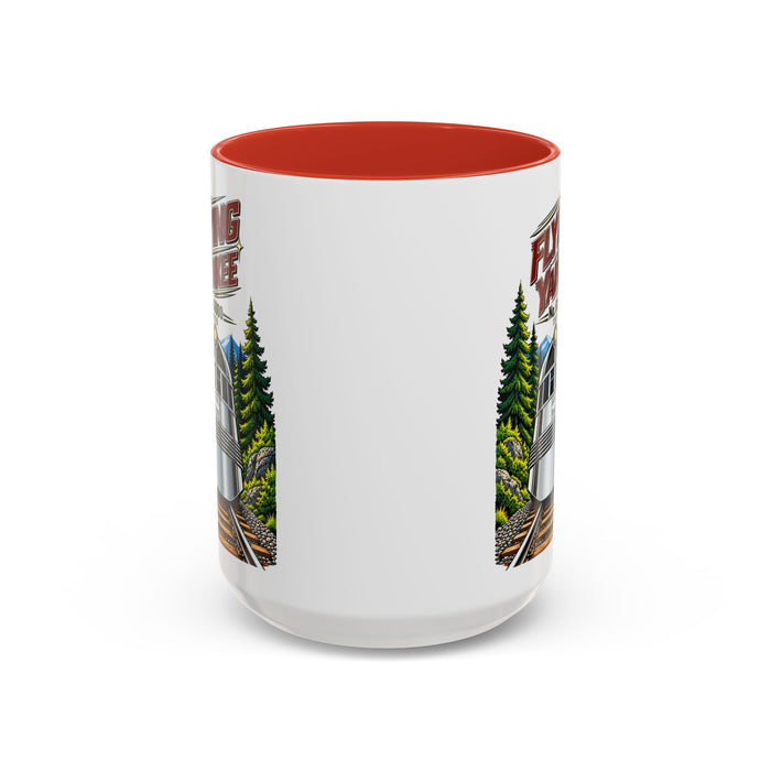 Flying Yankee No. 6000 – 1935 Vintage Streamliner - Accent Coffee Mug (11, 15oz)