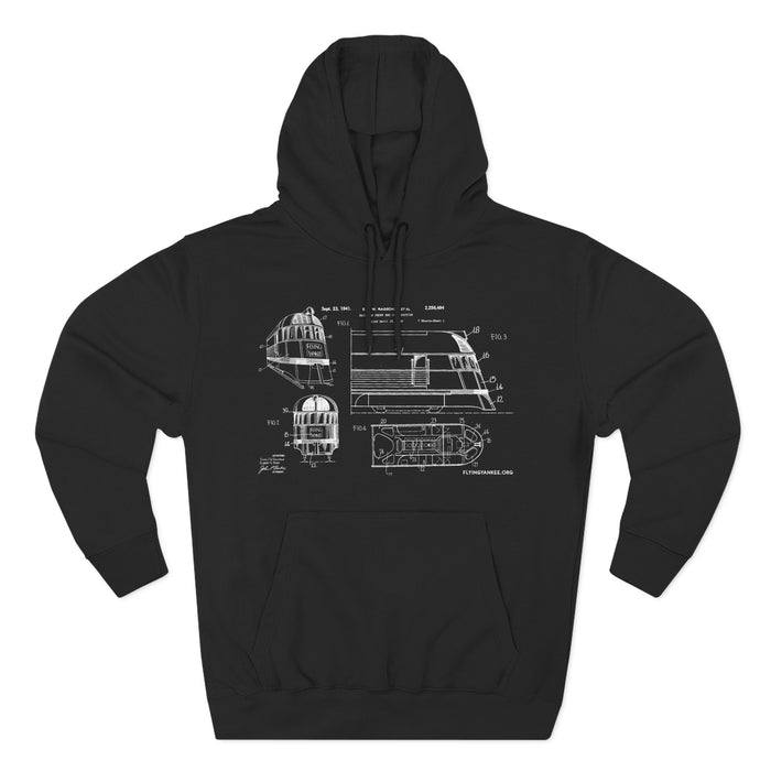 US Patent Flying Yankee - Three-Panel Fleece Hoodie