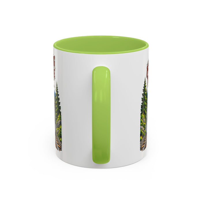 Flying Yankee No. 6000 – 1935 Vintage Streamliner - Accent Coffee Mug (11, 15oz)