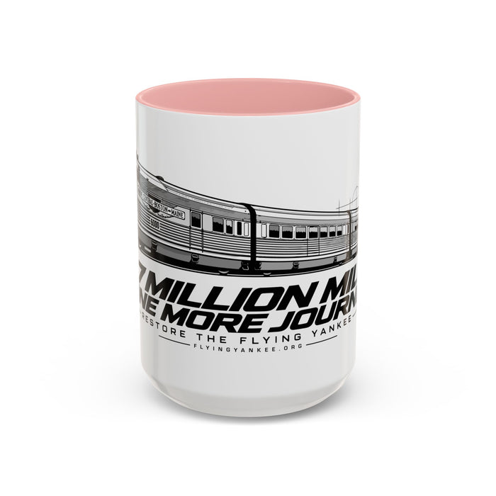 Flying Yankee – 2.7 Million Miles, One More Journey - Accent Coffee Mug (11, 15oz)