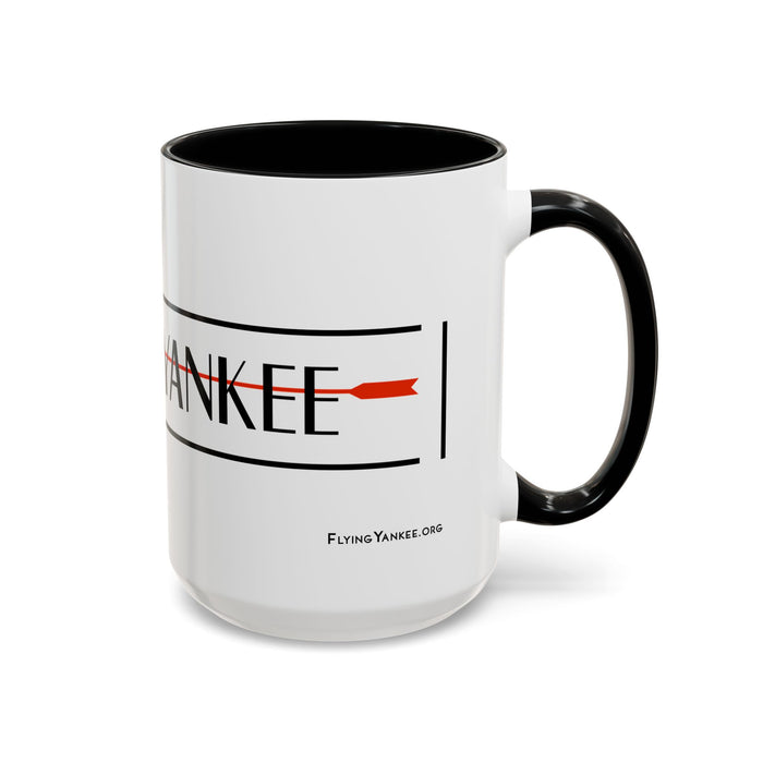 Arrow Flying Yankee Logo - Accent Coffee Mug (11, 15oz)