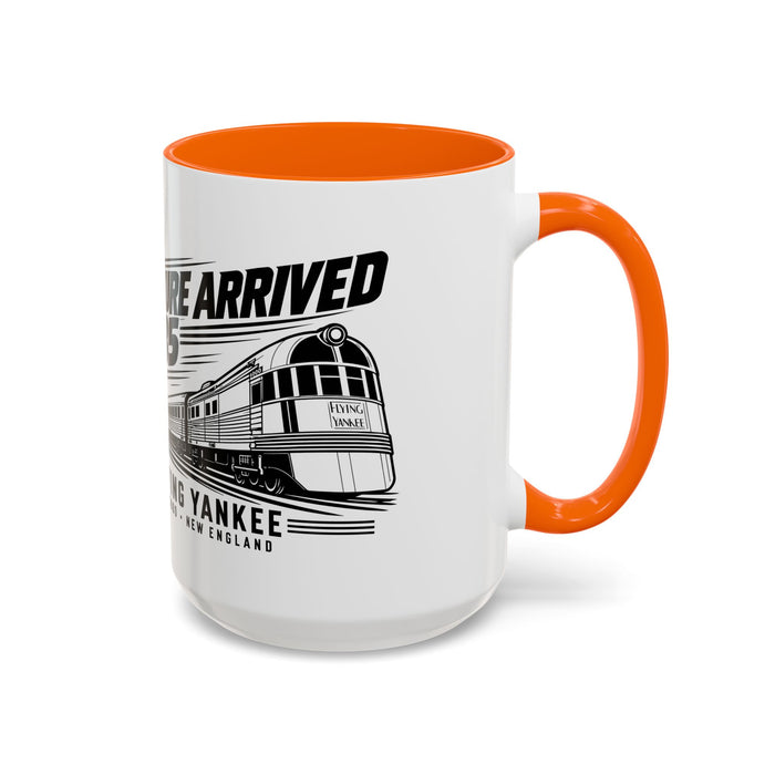 The Future Arrived in 1935 | Flying Yankee No. 6000 | Accent Coffee Mug (11, 15oz)