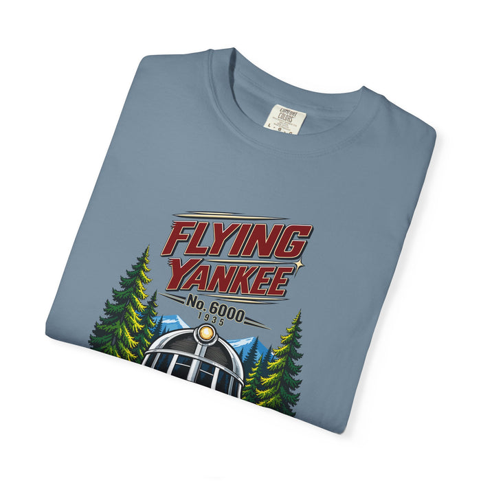Flying Yankee No. 6000 – 1935 Vintage Streamliner - Unisex Garment-Dyed T-shirt