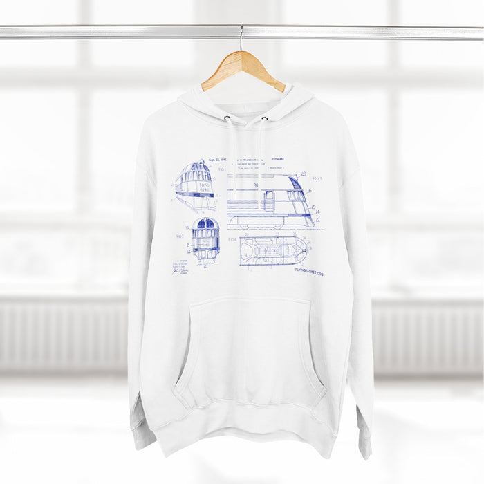US Patent Flying Yankee - Three-Panel Fleece Hoodie