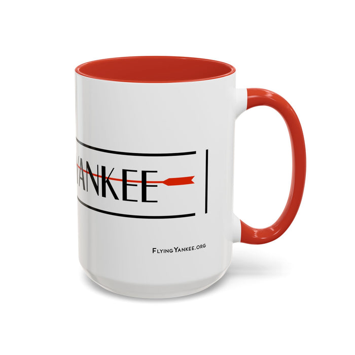Arrow Flying Yankee Logo - Accent Coffee Mug (11, 15oz)