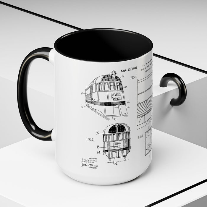 US Patent Flying Yankee - Accent Coffee Mug (11, 15oz)