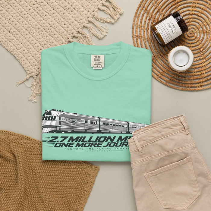 Flying Yankee – 2.7 Million Miles, One More Journey - Unisex Garment-Dyed T-shirt