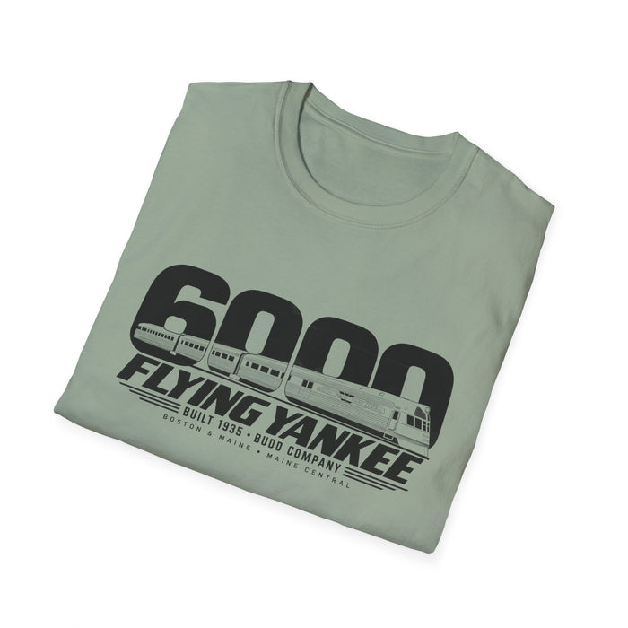 Flying Yankee 6000 | 1935 Budd Streamliner Vintage Railroad Design | Unisex Softstyle T-Shirt
