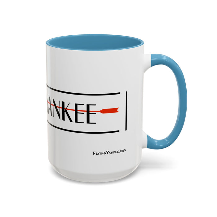 Arrow Flying Yankee Logo - Accent Coffee Mug (11, 15oz)
