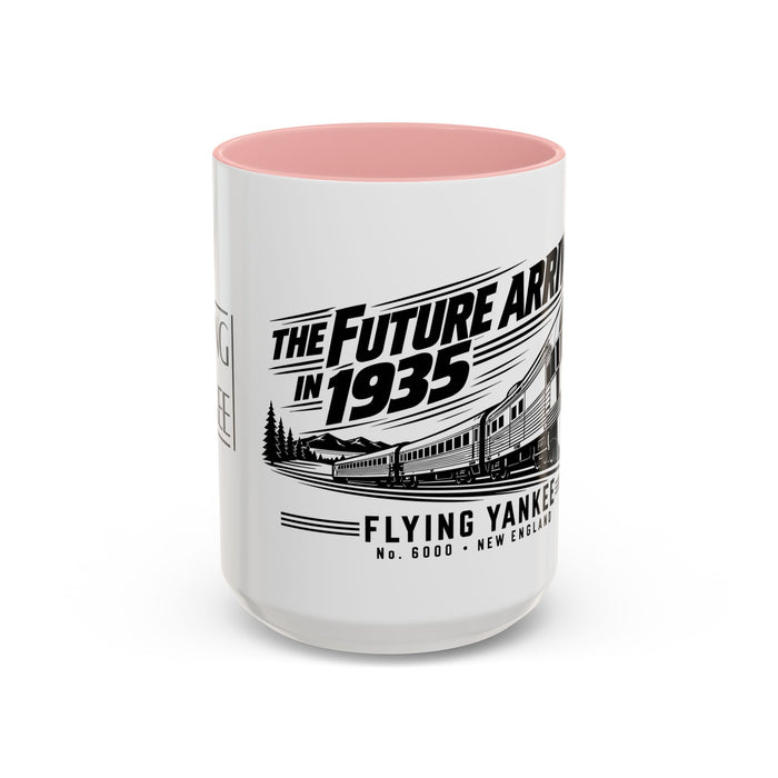The Future Arrived in 1935 | Flying Yankee No. 6000 | Accent Coffee Mug (11, 15oz)