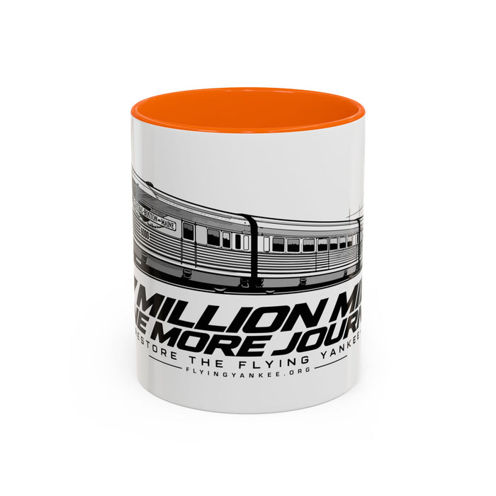 Flying Yankee – 2.7 Million Miles, One More Journey - Accent Coffee Mug (11, 15oz)