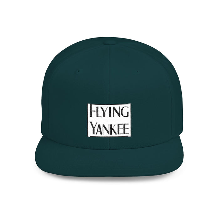 Flying Yankee Embroidered Logo - Flat Bill Snapback