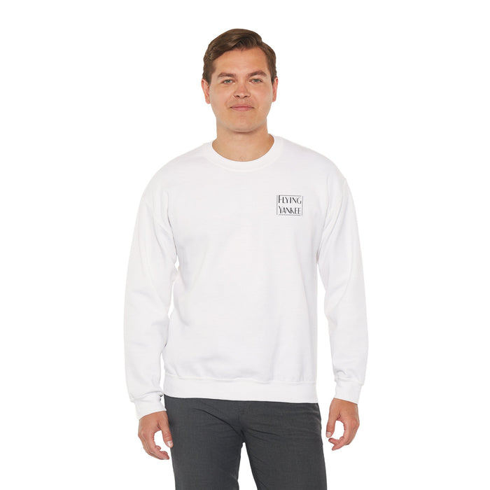 Flying Yankee Outline Logo Unisex Heavy Blend™ Crewneck Sweatshirt