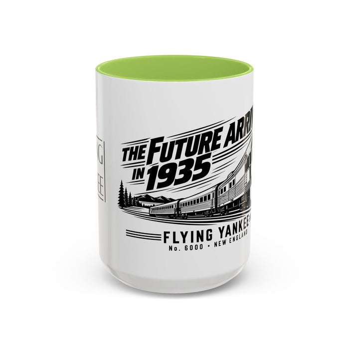The Future Arrived in 1935 | Flying Yankee No. 6000 | Accent Coffee Mug (11, 15oz)