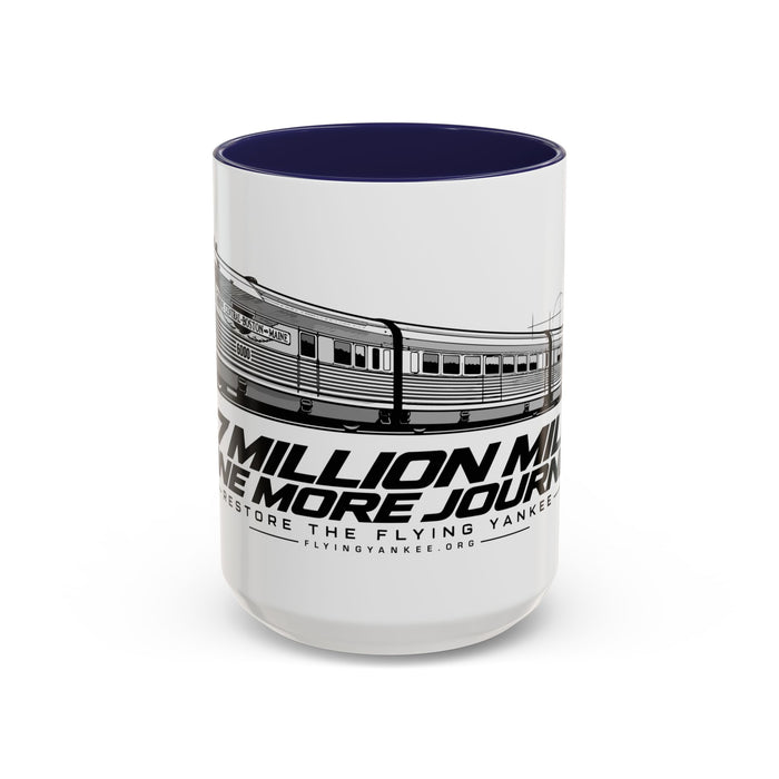 Flying Yankee – 2.7 Million Miles, One More Journey - Accent Coffee Mug (11, 15oz)