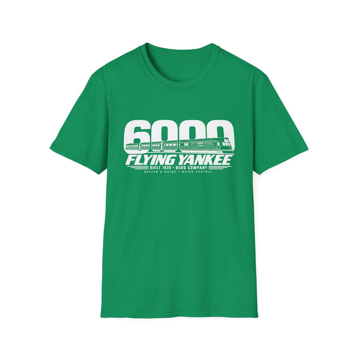 Flying Yankee 6000 | 1935 Budd Streamliner Vintage Railroad Design | Unisex Softstyle T-Shirt