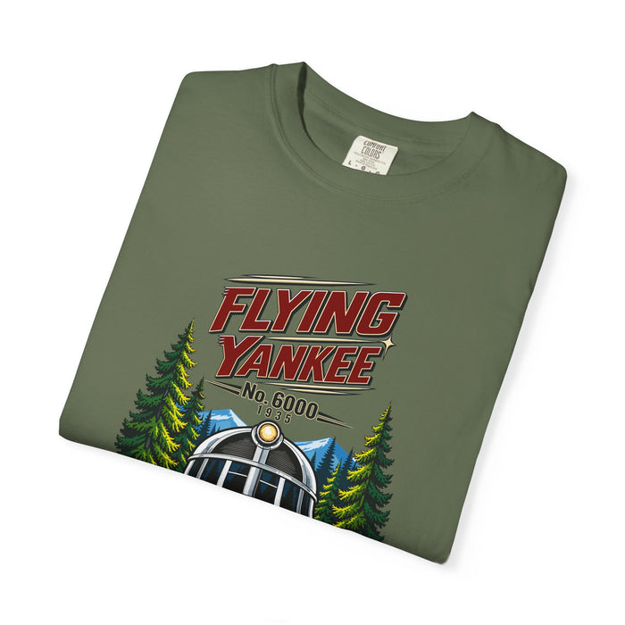 Flying Yankee No. 6000 – 1935 Vintage Streamliner - Unisex Garment-Dyed T-shirt