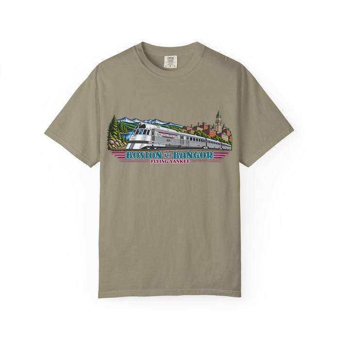 A New England Legend. A Streamlined Piece of American History. Unisex Garment-Dyed T-shirt