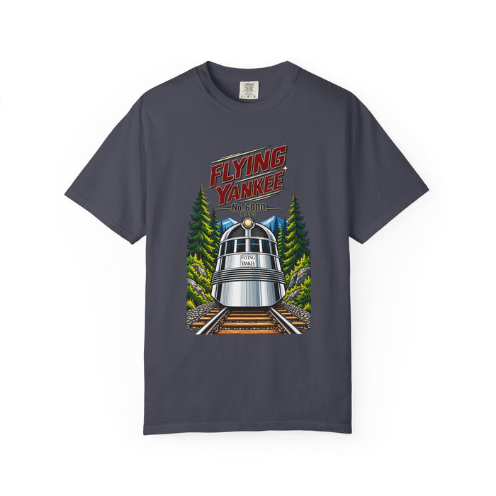 Flying Yankee No. 6000 – 1935 Vintage Streamliner - Unisex Garment-Dyed T-shirt