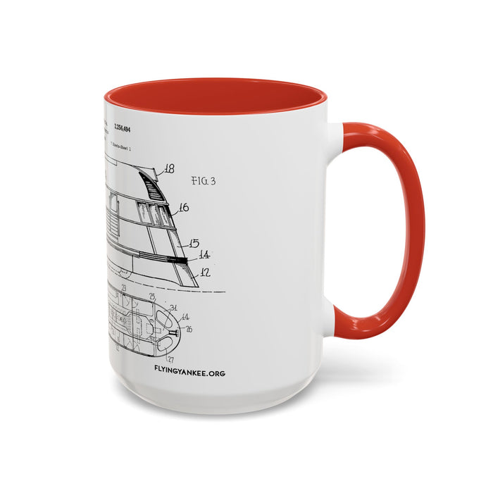 US Patent Flying Yankee - Accent Coffee Mug (11, 15oz)