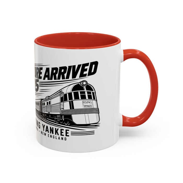 The Future Arrived in 1935 | Flying Yankee No. 6000 | Accent Coffee Mug (11, 15oz)