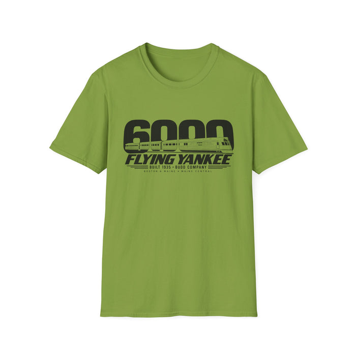Flying Yankee 6000 | 1935 Budd Streamliner Vintage Railroad Design | Unisex Softstyle T-Shirt