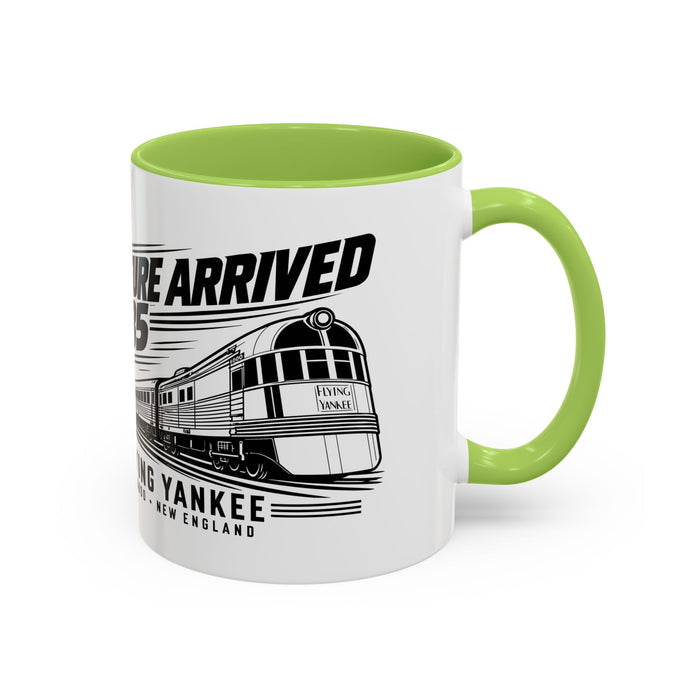 The Future Arrived in 1935 | Flying Yankee No. 6000 | Accent Coffee Mug (11, 15oz)