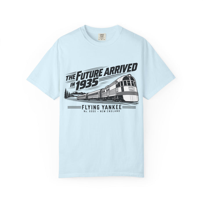 The Future Arrived in 1935 | Flying Yankee No. 6000 | Unisex Garment-Dyed T-shirt