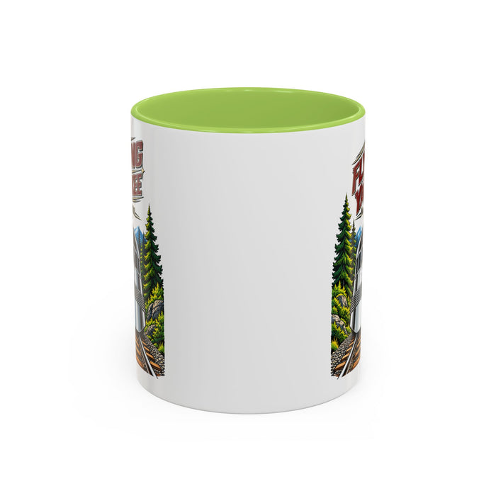 Flying Yankee No. 6000 – 1935 Vintage Streamliner - Accent Coffee Mug (11, 15oz)