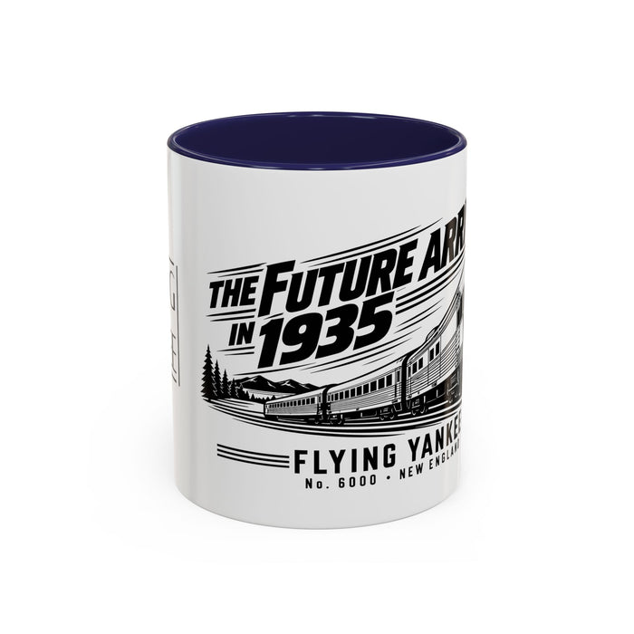 The Future Arrived in 1935 | Flying Yankee No. 6000 | Accent Coffee Mug (11, 15oz)