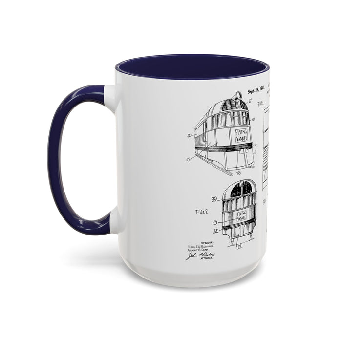 US Patent Flying Yankee - Accent Coffee Mug (11, 15oz)