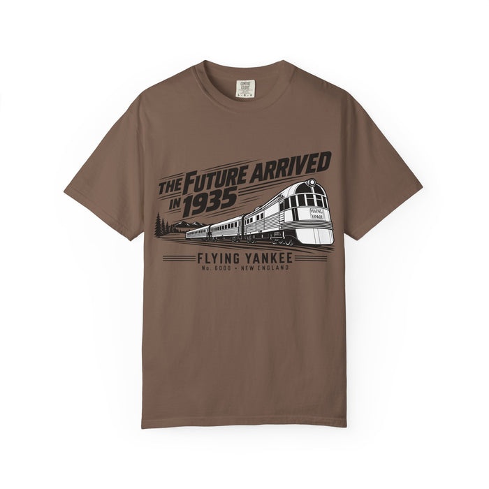 The Future Arrived in 1935 | Flying Yankee No. 6000 | Unisex Garment-Dyed T-shirt