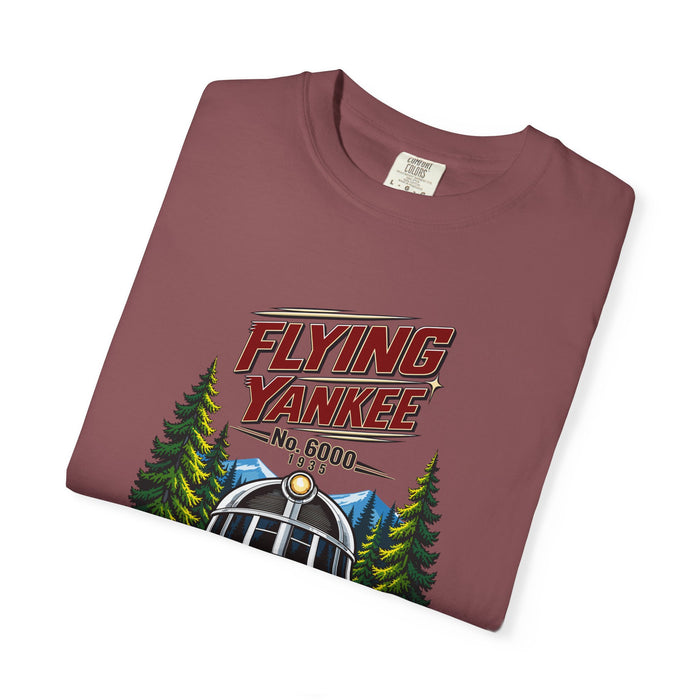 Flying Yankee No. 6000 – 1935 Vintage Streamliner - Unisex Garment-Dyed T-shirt
