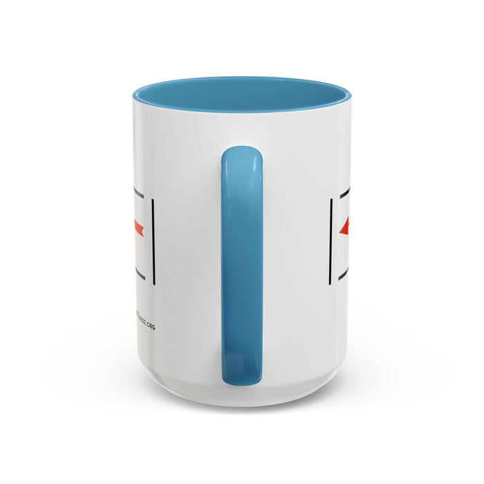 Arrow Flying Yankee Logo - Accent Coffee Mug (11, 15oz)