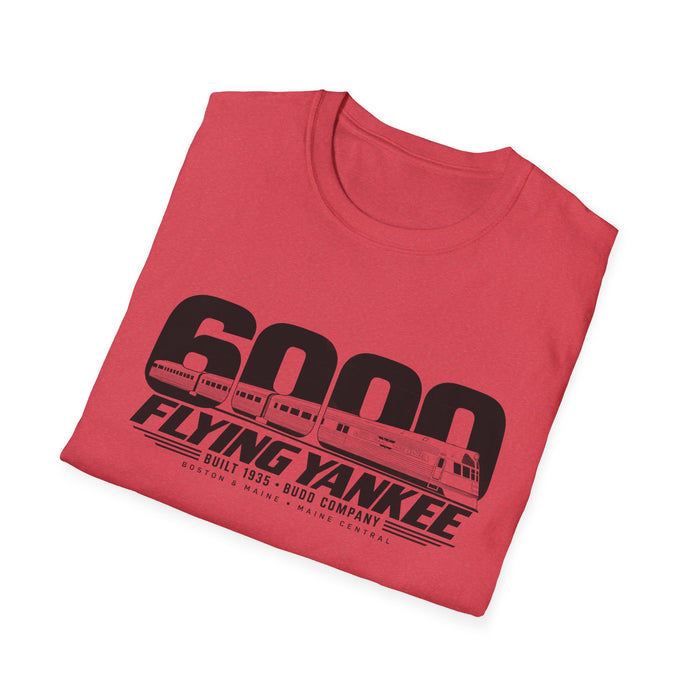 Flying Yankee 6000 | 1935 Budd Streamliner Vintage Railroad Design | Unisex Softstyle T-Shirt