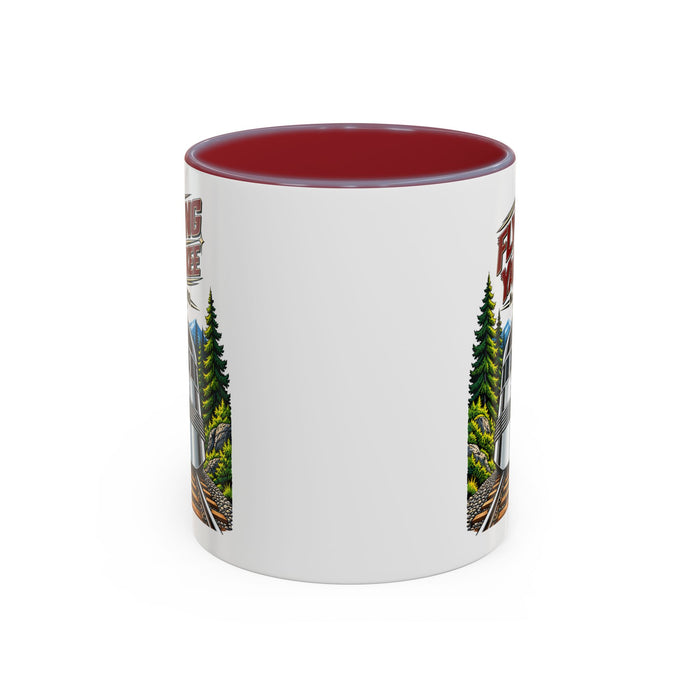 Flying Yankee No. 6000 – 1935 Vintage Streamliner - Accent Coffee Mug (11, 15oz)