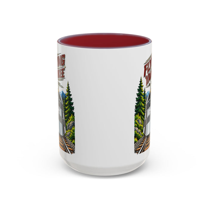 Flying Yankee No. 6000 – 1935 Vintage Streamliner - Accent Coffee Mug (11, 15oz)