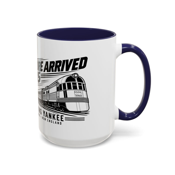 The Future Arrived in 1935 | Flying Yankee No. 6000 | Accent Coffee Mug (11, 15oz)