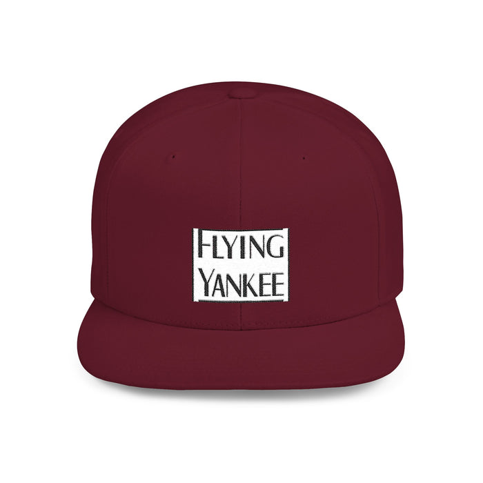 Flying Yankee Embroidered Logo - Flat Bill Snapback