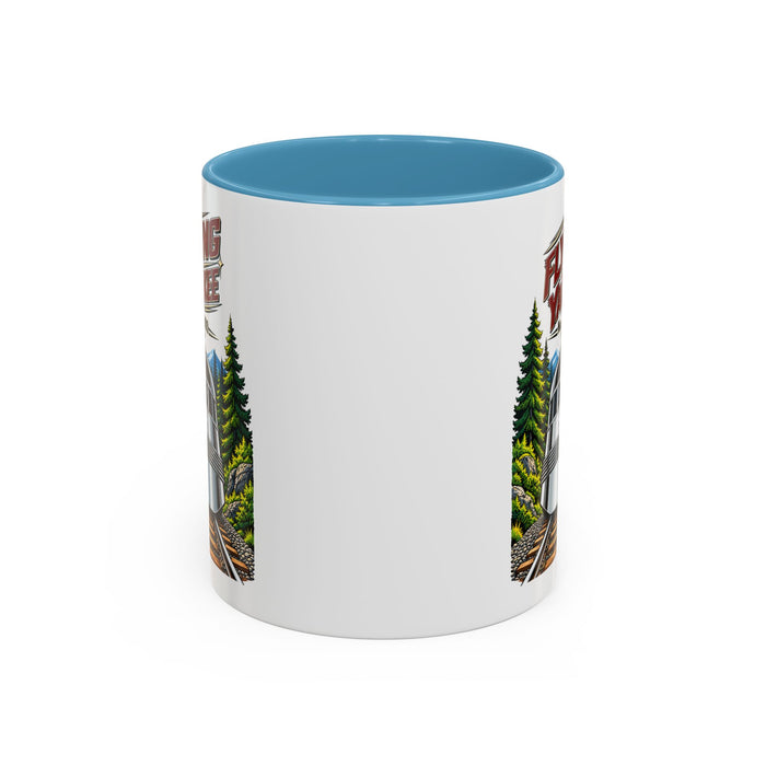 Flying Yankee No. 6000 – 1935 Vintage Streamliner - Accent Coffee Mug (11, 15oz)