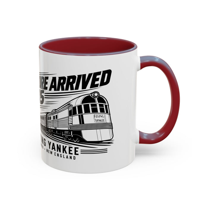 The Future Arrived in 1935 | Flying Yankee No. 6000 | Accent Coffee Mug (11, 15oz)