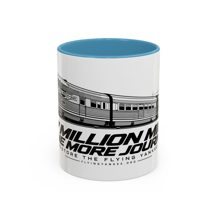 Flying Yankee – 2.7 Million Miles, One More Journey - Accent Coffee Mug (11, 15oz)