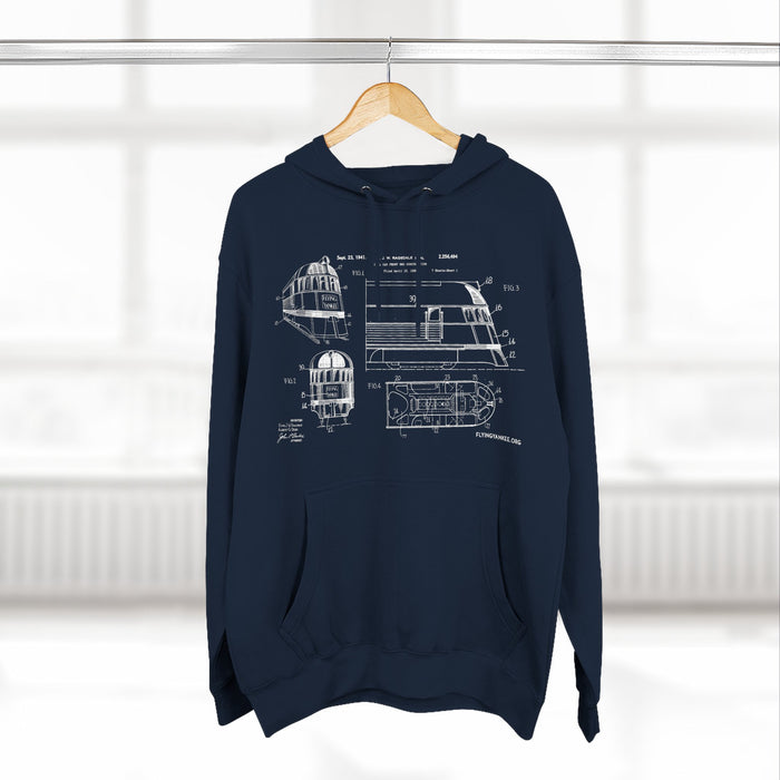 US Patent Flying Yankee - Three-Panel Fleece Hoodie