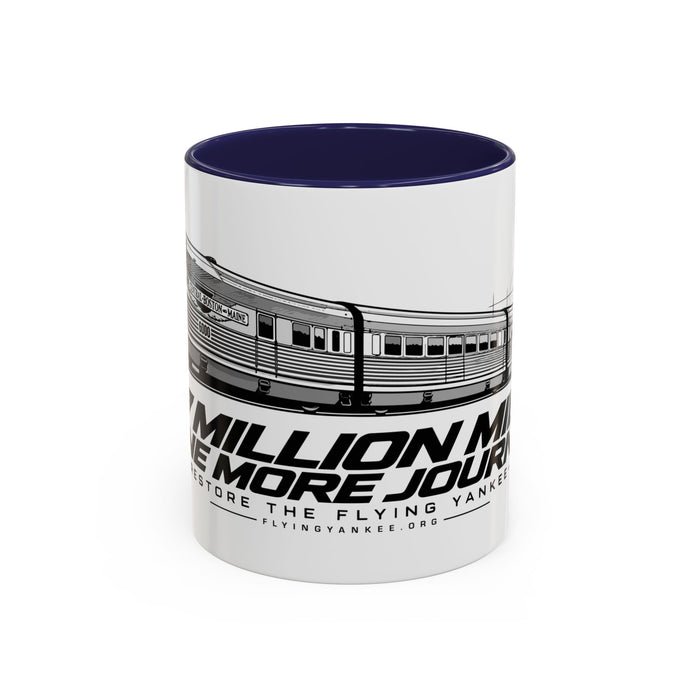 Flying Yankee – 2.7 Million Miles, One More Journey - Accent Coffee Mug (11, 15oz)