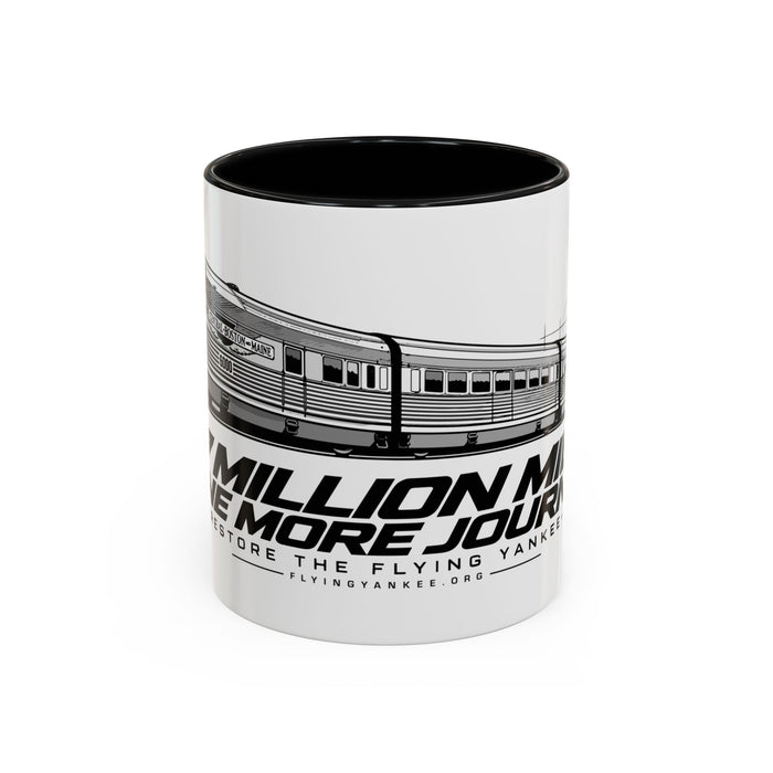 Flying Yankee – 2.7 Million Miles, One More Journey - Accent Coffee Mug (11, 15oz)