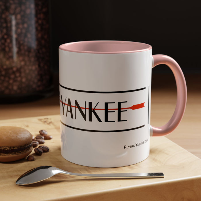 Arrow Flying Yankee Logo - Accent Coffee Mug (11, 15oz)