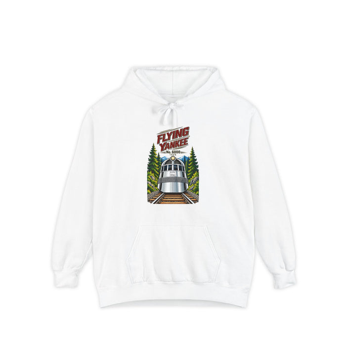 Flying Yankee No. 6000 – 1935 Vintage Streamliner - Unisex Garment-Dyed Hoodie